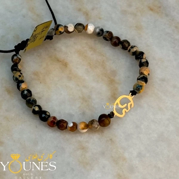 دستبند فیل مدرن طلا لیزری